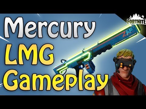 FORTNITE - New Neon Mercury LMG! (Bullet Storm Jonesy Gameplay) Video