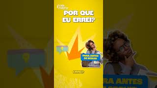 O que fazer depois de errar uma questão #enem #estudos