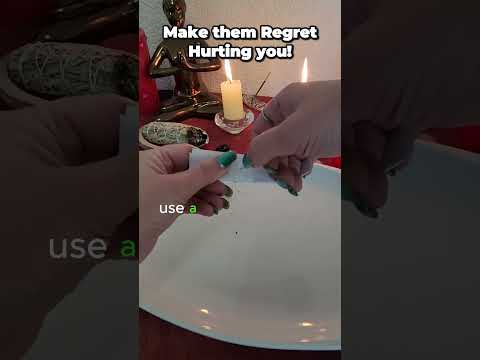 ✨ Make them regret hurting you with this powerful ritual ✨ On a piece of paper, write your first an