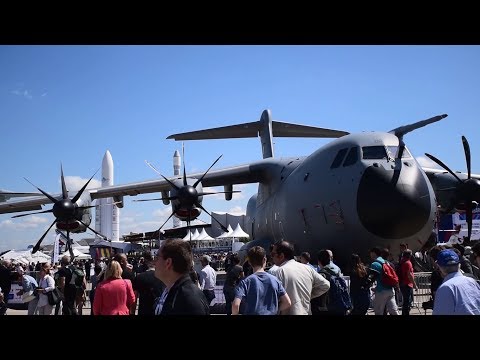 PARIS AIR SHOW - SALON DU BOURGET 2019 | EXHIBITIONS WALK AROUND + AIRSIDE STATIC DISPLAYS | 1080p60