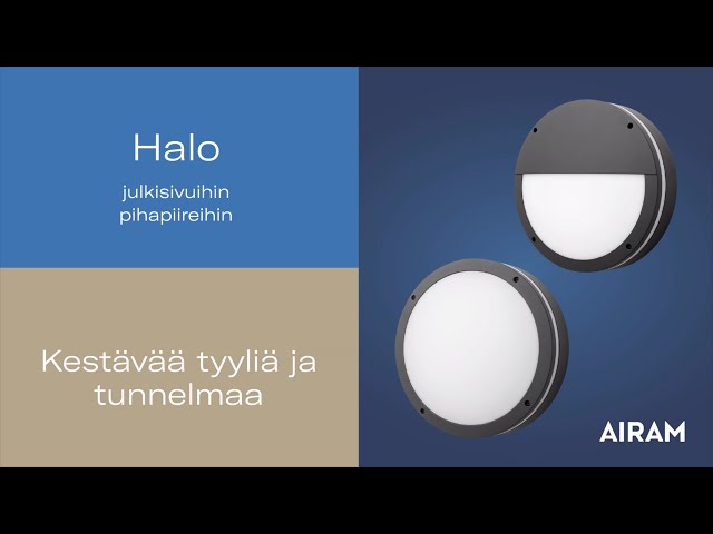 airam Seinävalaisin ulko halo ip65 14w 830/840 pco ant