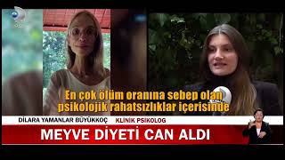 The fruit diet phenomenon died after dropping to 22 kilos