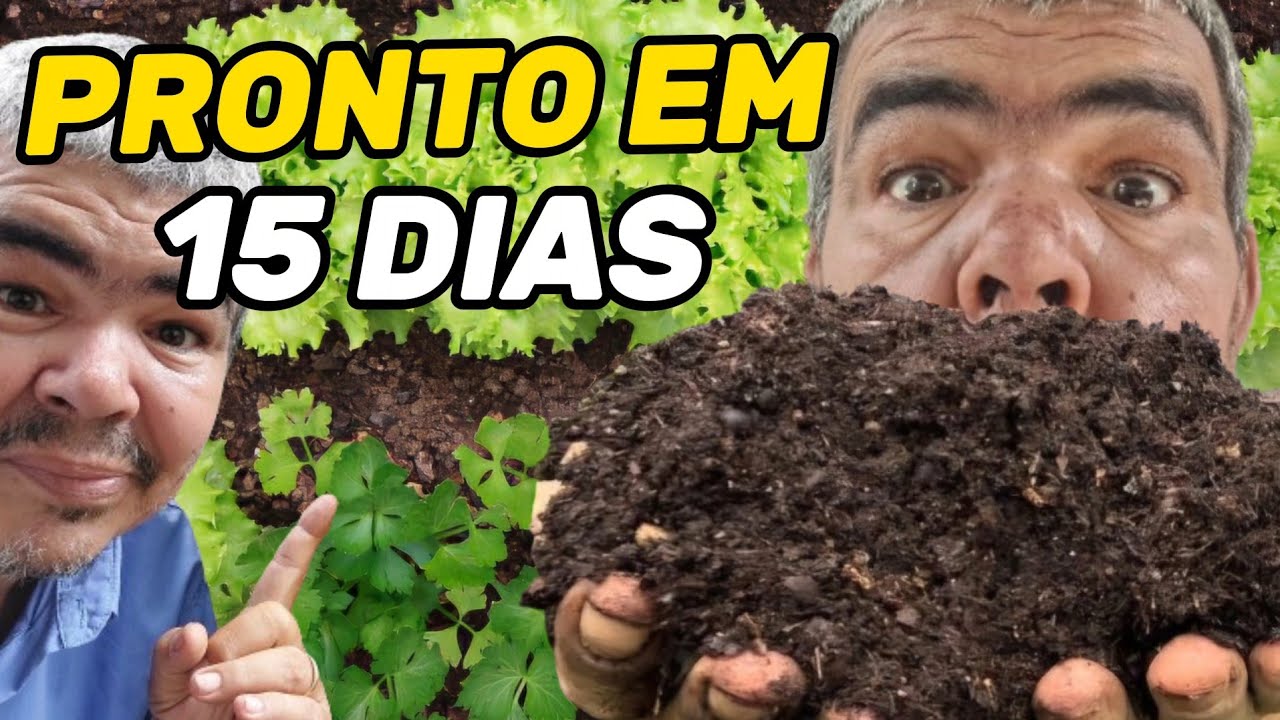 Composto orgânico mais rápido do mundo compostagem acelerada