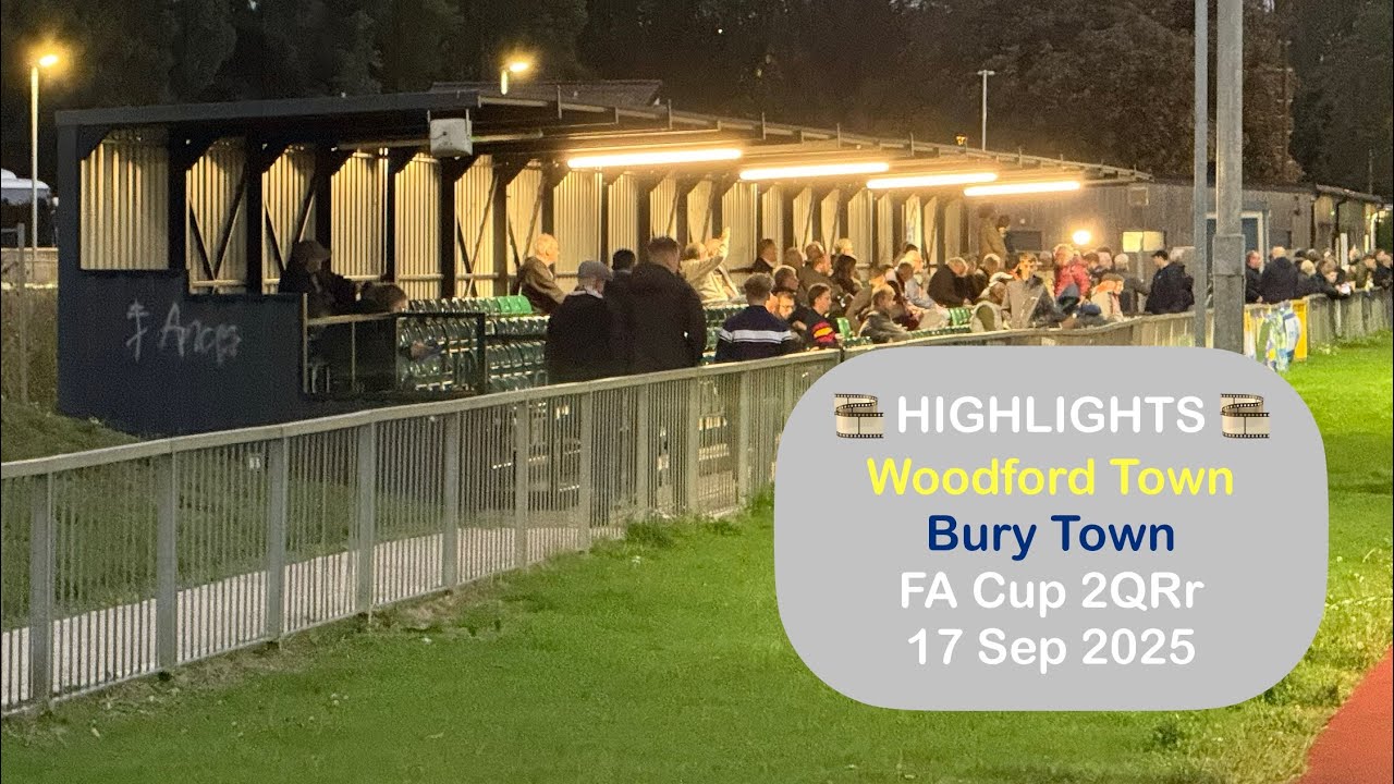 Bury Town vs Woodford Town Match Highlights Season 2025/2026
