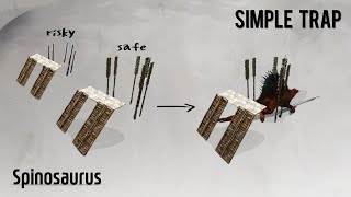 Spinosaurus Trap (How to tame a Spinosaurus) Ark Survival Evolved