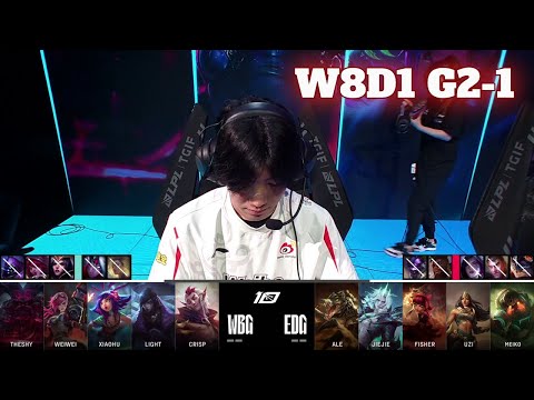 WBG vs EDG - Game 1 | Week 8 Day 1 LPL Summer 2023 | Weibo Gaming vs Edward Gaming G1