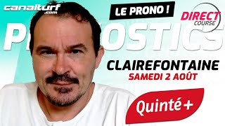 emission video des courses turf pmu du Samedi 2 août 2025