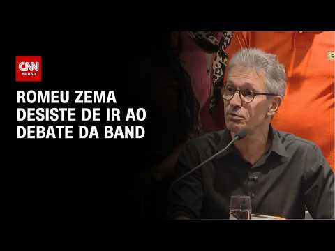 Romeu Zema desiste de debate presidencial na Band e atribui ausência a Lula | CNN AGORA