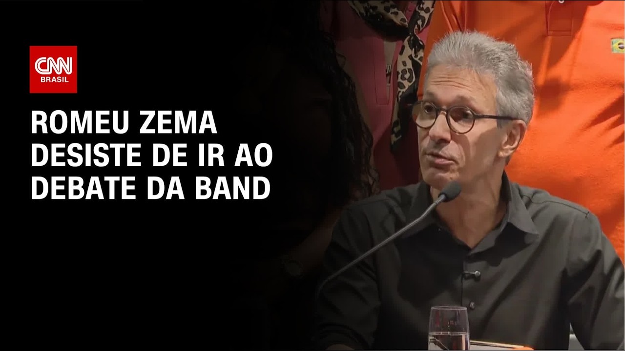 Romeu Zema desiste de debate presidencial na Band e atribui ausência a Lula | CNN AGORA