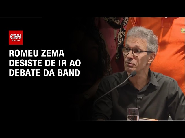 Romeu Zema desiste de debate presidencial na Band e atribui ausência a Lula | CNN AGORA