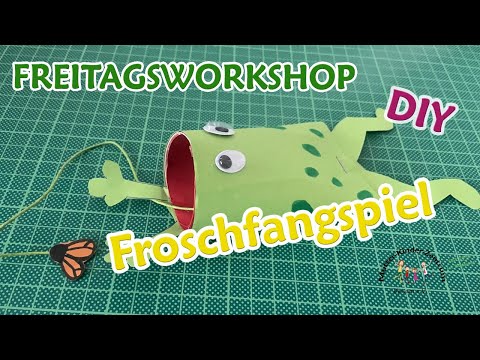 Fang die Fliege - ein leichtes Spiel für diesen Frosch - Froschfangspiel - Freitagsworkshop