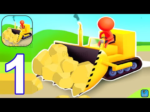 Gameplay Walkthrough Part 1 Bulldozer Crasher Fun Racing Game (Android, iOS)