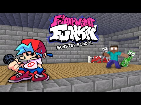Monster School : [FNF] FRIDAY NIGHT FUNKIN CHALLENGE - Minecraft Animation