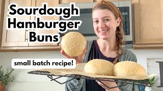 Small Batch Sourdough Hamburger Buns (BETTER THAN STORE BOUGHT!)