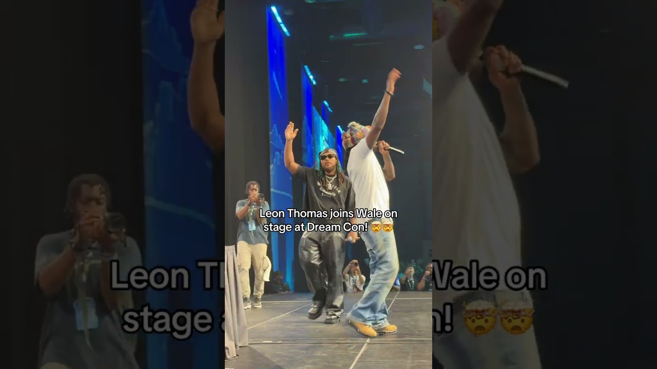 Leon Thomas Joins Wale on Stage at Dream Con! #shorts