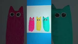 Drawing Cat with Easy Scrape Painting technique 😻🎨