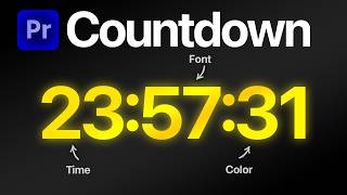 How To Make a Countdown Timer in Premiere Pro