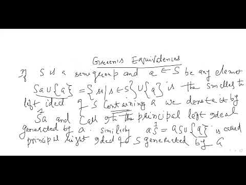 Green's Equivalences 1