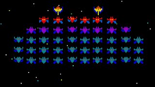 Galaxian (Arcade) original video game | 15-wave session for 1 Player 👾🌌🕹️