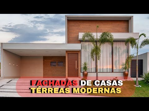 40 Fachadas De Casas Térreas Modernas #casamoderna #fachadasdecasas