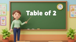Learn Table of 2 | 2 Times Table for Kids | Fun Multiplication | 2 to 20 Tables | 2 ka phada #tables