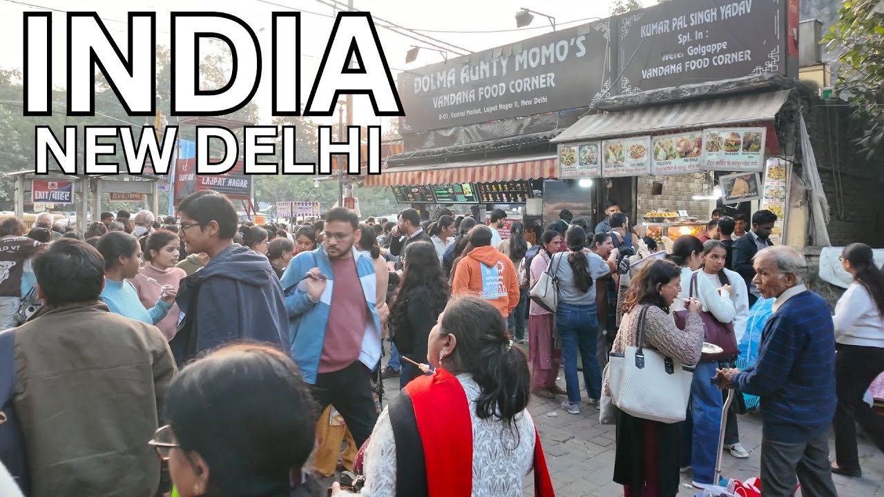 Immersive street-level walking tour through Delhi (Market 13), India, showcasing authentic urban landscapes, local architecture, and the vibrant atmosphere of the city's neighborhoods