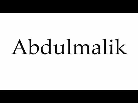 How to Pronounce Abdulmalik
