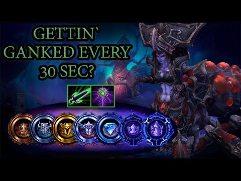 Zagara Devouring Maw Tomb of the Spider Queen Storm league No Commentary | Heroes of the Storm