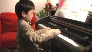 4-year old plays the Entertainer
