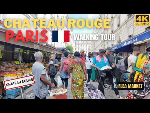 🇫🇷 Walking from Chatêau Rouge to Gare du Nord - Paris France