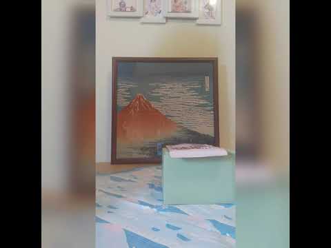 Embrulho de presente Furoshiki - hana musubi (nó de flor)