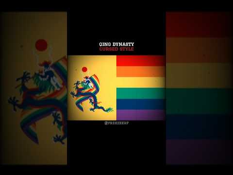 QING DYNASTY FLAG IN DIFFERENT STYLES #history #qingdynasty #flag #edit #shorts