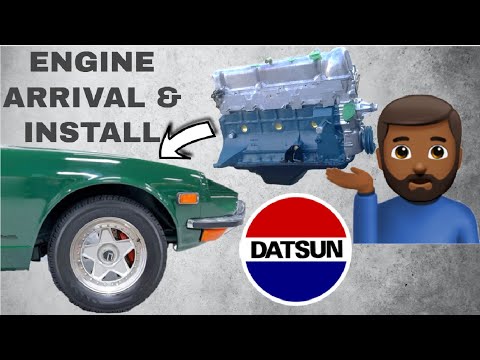 The rebuilt engine arrives for install into the Datsun 240z!