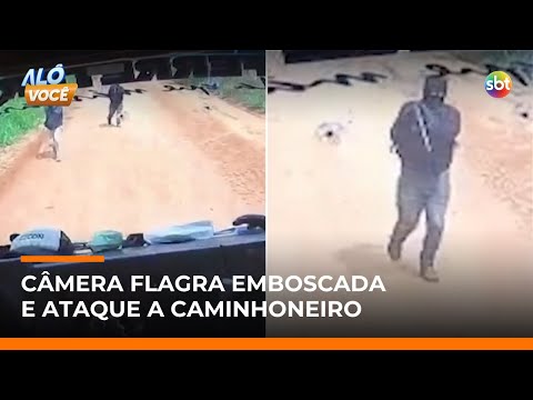 Criminosos armados atacam caminhão e assaltam motorista perto da fronteira com o Paraguai