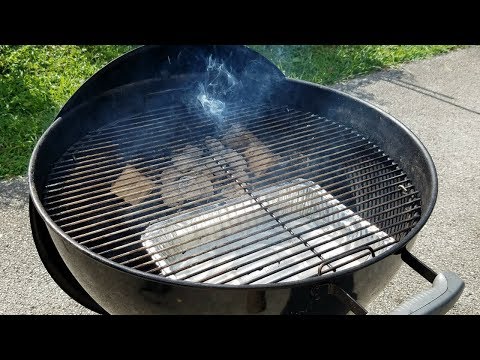 How to set up a charcoal grill for smoking