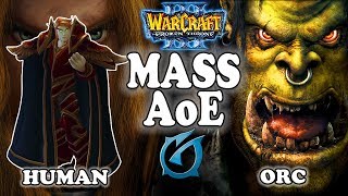 Grubby | &quot;Mass AoE&quot; | Warcraft 3 | HU vs ORC | Last Refuge