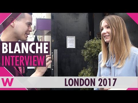 Blanche (Belgium 2017) Interview | London Eurovision Party 2017