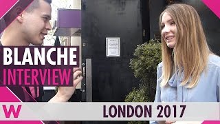 Blanche (Belgium 2017) Interview | London Eurovision Party 2017