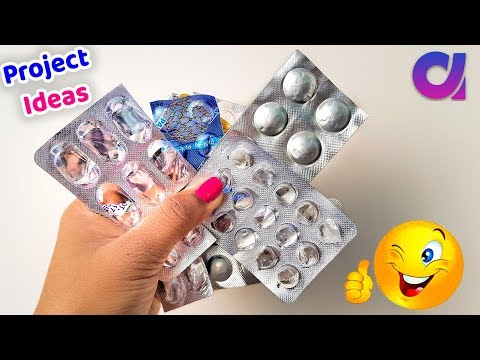 best out of waste crafts idea of medecine wrapper | DIY HOME DECOR | Artkala 429