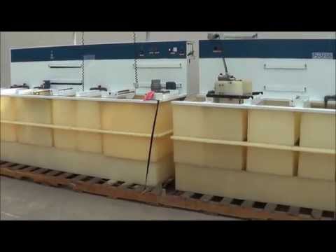 Plasfab 13 Station Mini Barrel Plating Line PL2055