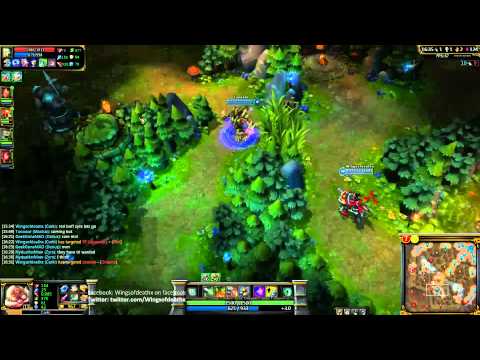 Wingsofdeath plays Corki with Zyra vs Draven Lulu bot lane