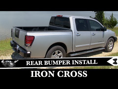 How To Install Rear Iron Cross Bumper - Nissan Titan Project