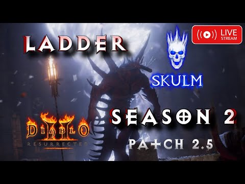 World Rank 1 Necro Skulm Ladder Season 2 Day 1 PUSH Patch 2.5 D2R Diablo 2 Resurrected Necromancer
