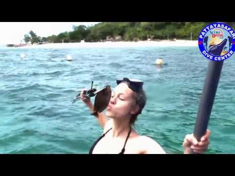 Spearfishing in Pattaya, Yung  Girl diving in Pattataya