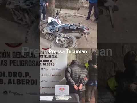 NARCOTRÁFICO EN ALBERDI CAYÓ CON CASI 200 GRAMOS DE COCAÍNA TRAS INTENTAR ESCAPAR DE LA POLICÍA