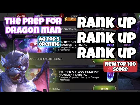 RANK UP RANK UP FOR DRAGON MAN - NEW RANK 2 - 6 STAR - AQ TOP 5 OPENING - MARVEL CONTEST OF CHAMPION