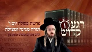 הרב מנחם מנדל פומרנץ | רגע קדוש מהאור החיים - פרשת בשלח יום ו' • תורה מגינה ומצילה •