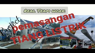 Download lagu Concrete Electric Pole Installation Method//Aerial Cable Electric Network mp3