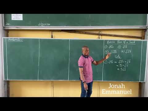 SURDS 1 (JAMB and PUTME Mathematics)