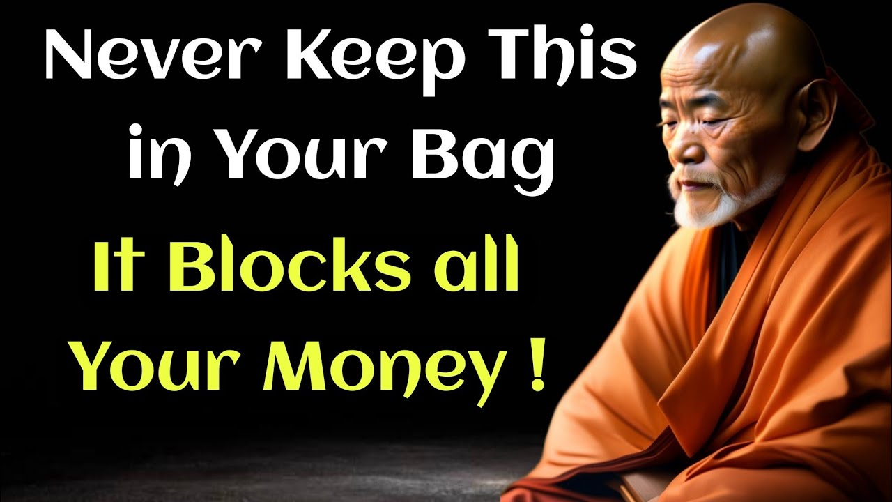 CAREFUL! DON'T LEAVE THIS IN YOUR BAG, IT BLOCKS MONEY AND ABUNDANCE | ZEN BUDDHISM